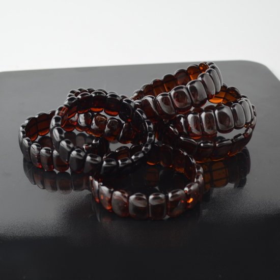 Cherry massive amber bracelet